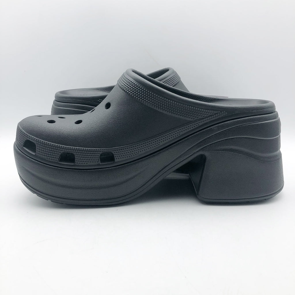 Crocs Womens Siren Crush Clogs Size 12 Black Platform Heels NWT