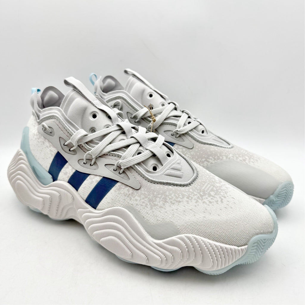 Adidas Mens Trae Young 3 Basketball Shoes US 8 White Grey Athletic Sneakers NWOB