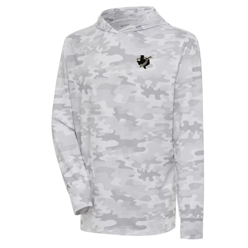 ANTIGUA Mens Texas Ranger Sector Hoodie Small White Gray Camo Sweatshirt NWT