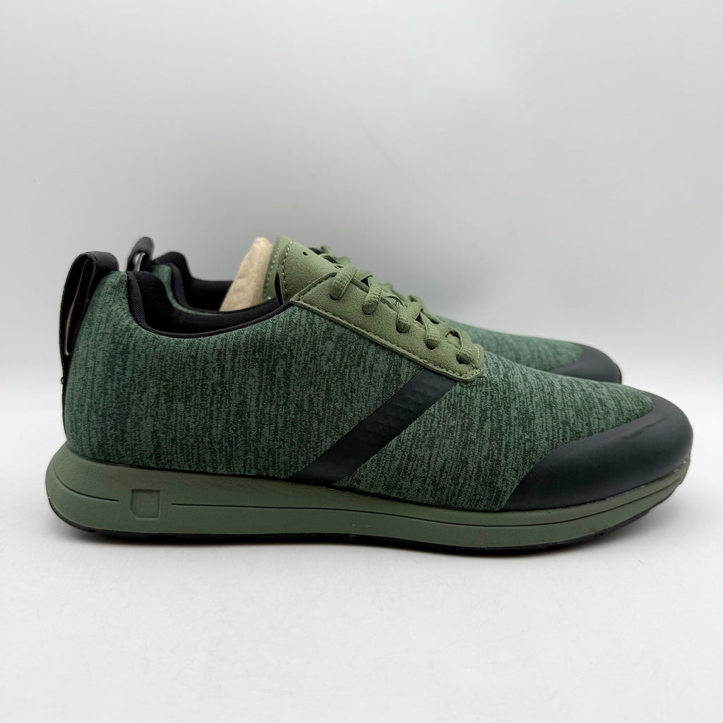 YORK Athletics Mens Henry Sweatshirt Casual Sneaker US 8 Green Knit Athletic NIB