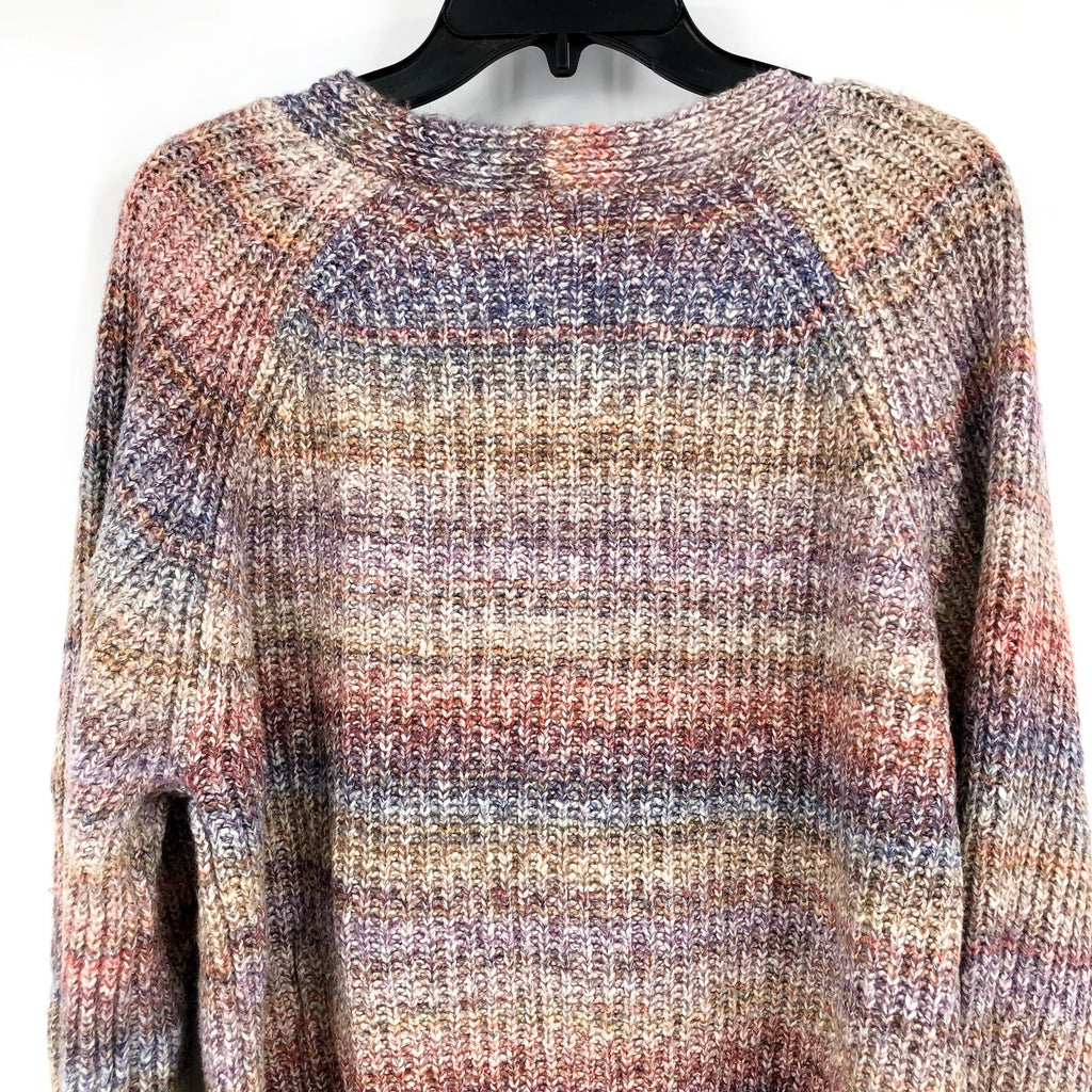 RAILS Womens Josie Space Dye Cardigan XL Multi Amethyst Cotton Blend Sweater NWT
