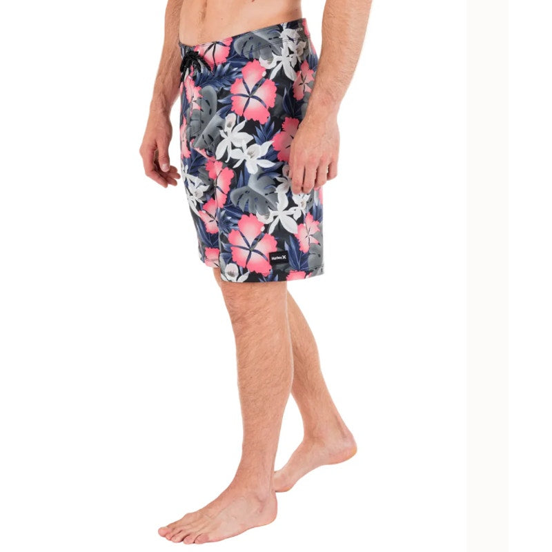 HURLEY Men's Phantom Eco Weekender 20" Board Shorts Size 36 Large Black Pink NWT