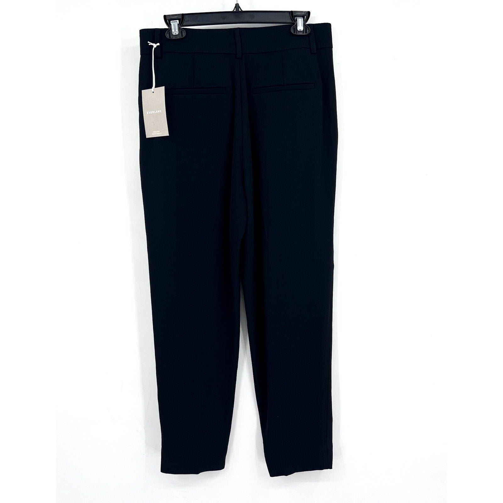 EVERLANE Women's The Japanese GoWeave Way-High Tapered Pants Size 6 Black NWT