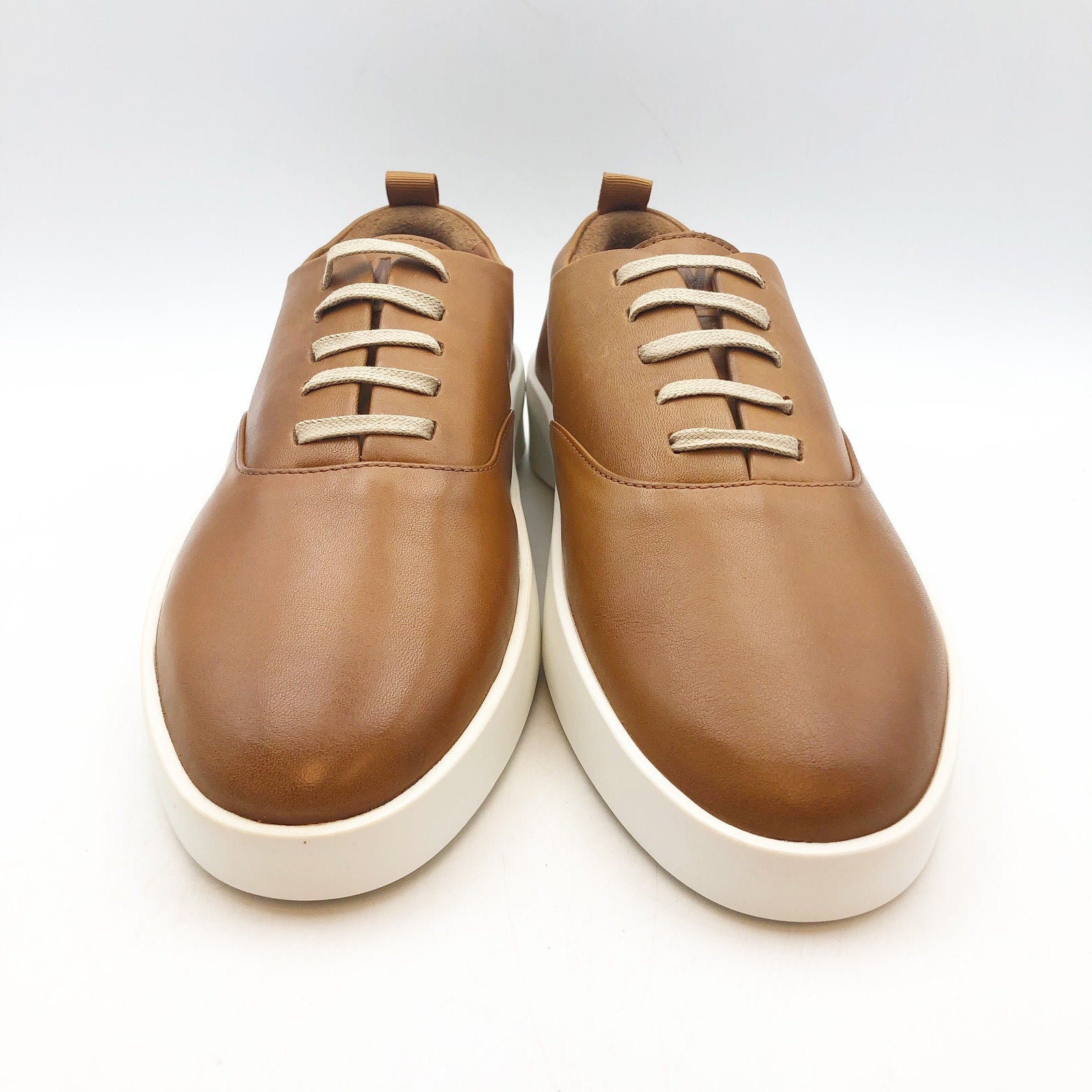Wolf & Shepherd Cruise Casual Sneakers Womens 7 Mens 5.5 Tan Leather NIB