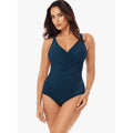 MIRACLESUIT Women's Oceanus One-Piece Swimsuit Size 12 DD-Cup Nova Green NWT
