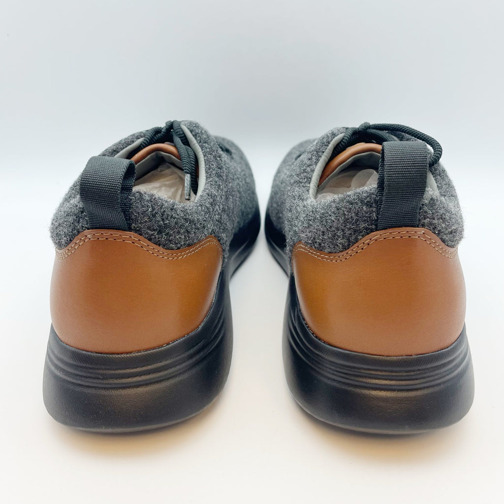 Johnston & Murphy Mens Amherst U-Throat Sneakers Size 10 M EU 43 Grey Wool NIB