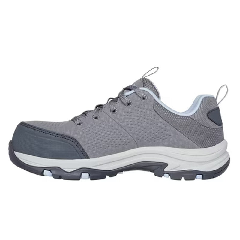Skechers Womens Trego Astallet Work Shoes Size 7.5 Grey Comp Toe SR Sneakers NIB