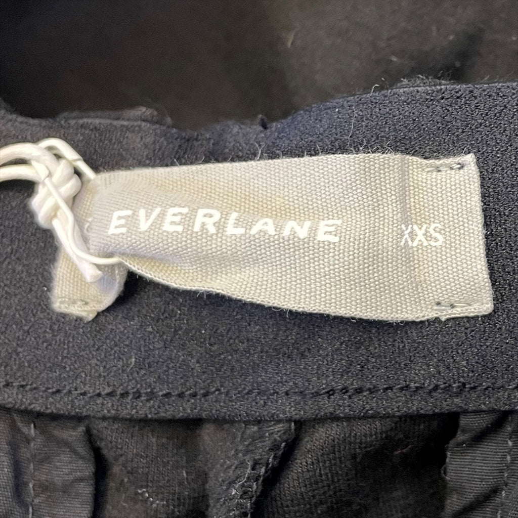 Everlane Womens The Dream Pants XXS Black Knit Pull On Taper Ankle Stretch NWT