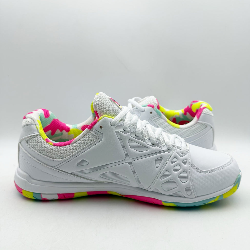 FILA Womens Double Bounce 3 Pickleball Athletic Shoes Size 11 White Neon NWOB