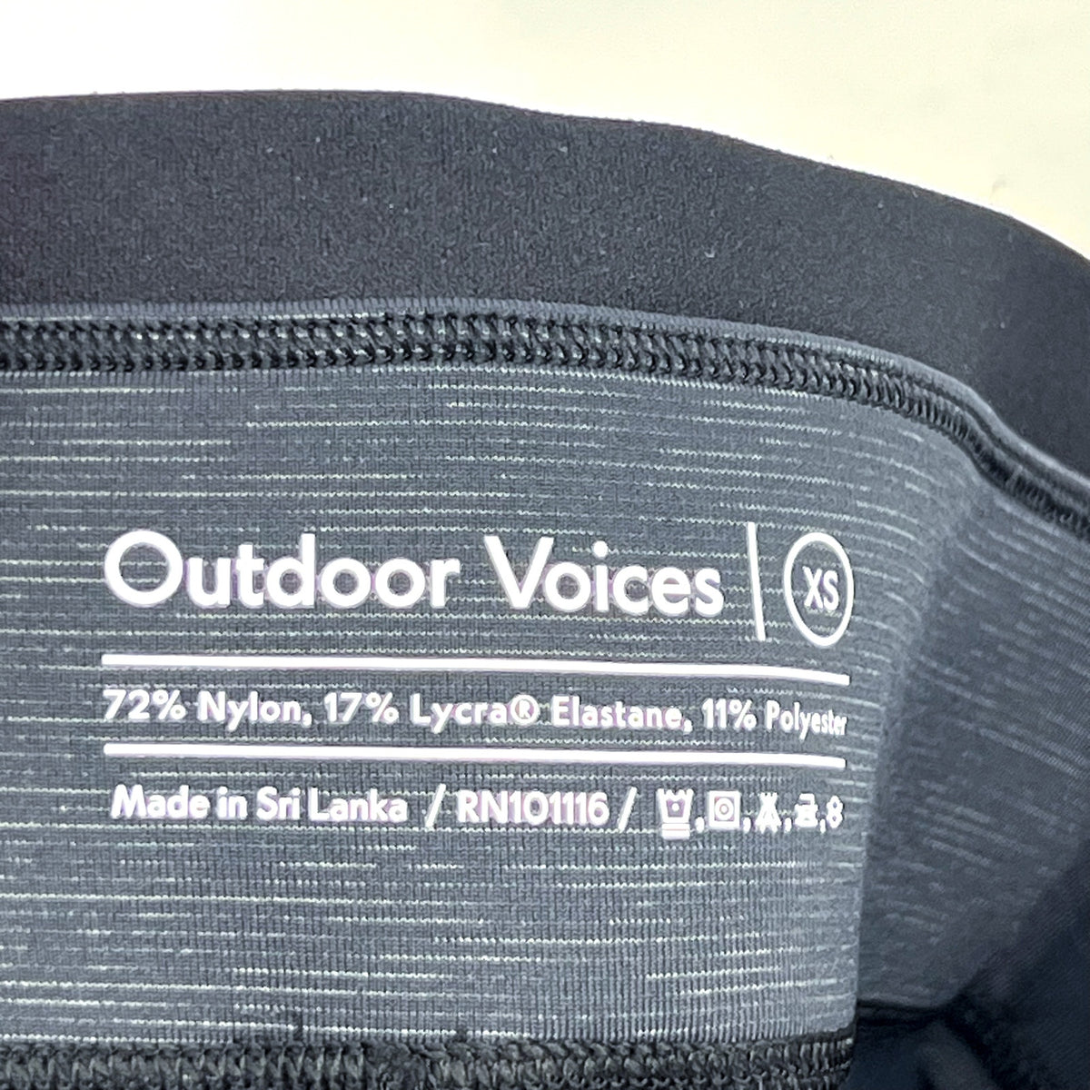 OUTDOOR VOICES Women's Techsweat Thrive 7/8 Legging XS Black Night NWT