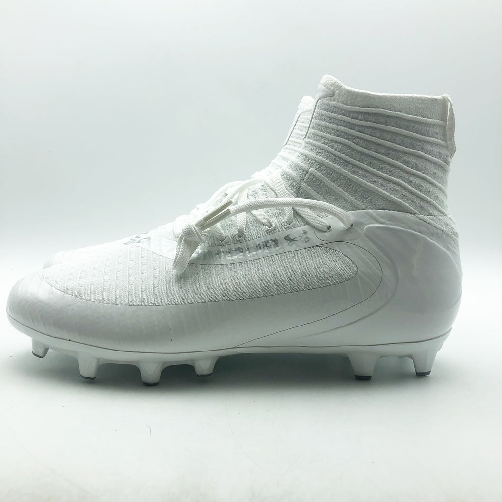 Under Armour Mens Highlight MC 2.0 High Top Football Cleats Size 9.5 White NWOB