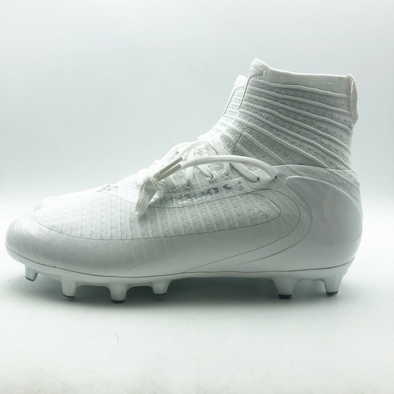Under Armour Mens Highlight MC 2.0 High Top Football Cleats Size 9.5 White NWOB