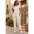 DRIFTWOOD Women's Embroidered Casual Pants XL Beige Floral NWT