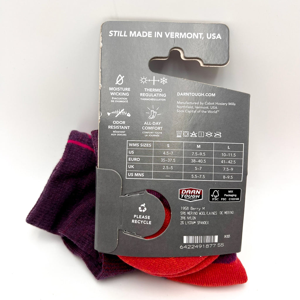 DARN TOUGH Women's Hiking Socks Bundle Medium Micro Crew & 1/4 NWT