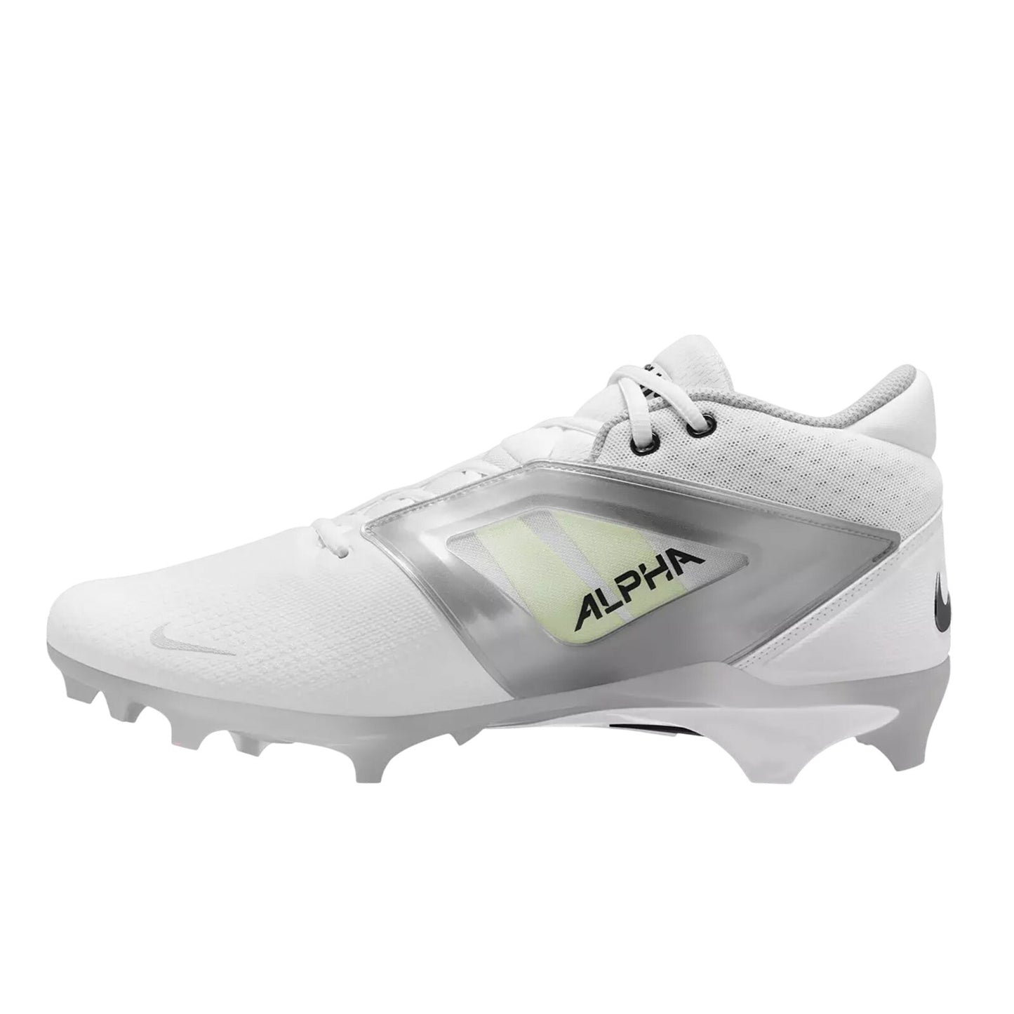 Nike Men's Alpha Menace 4 Pro Molded Football Cleats Size 13 White Black NWOB