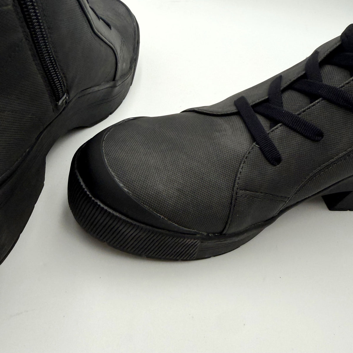 Dr. Scholls Womens Time Off Up Platform Ankle Boot US 11 Black Vegan Leather NIB