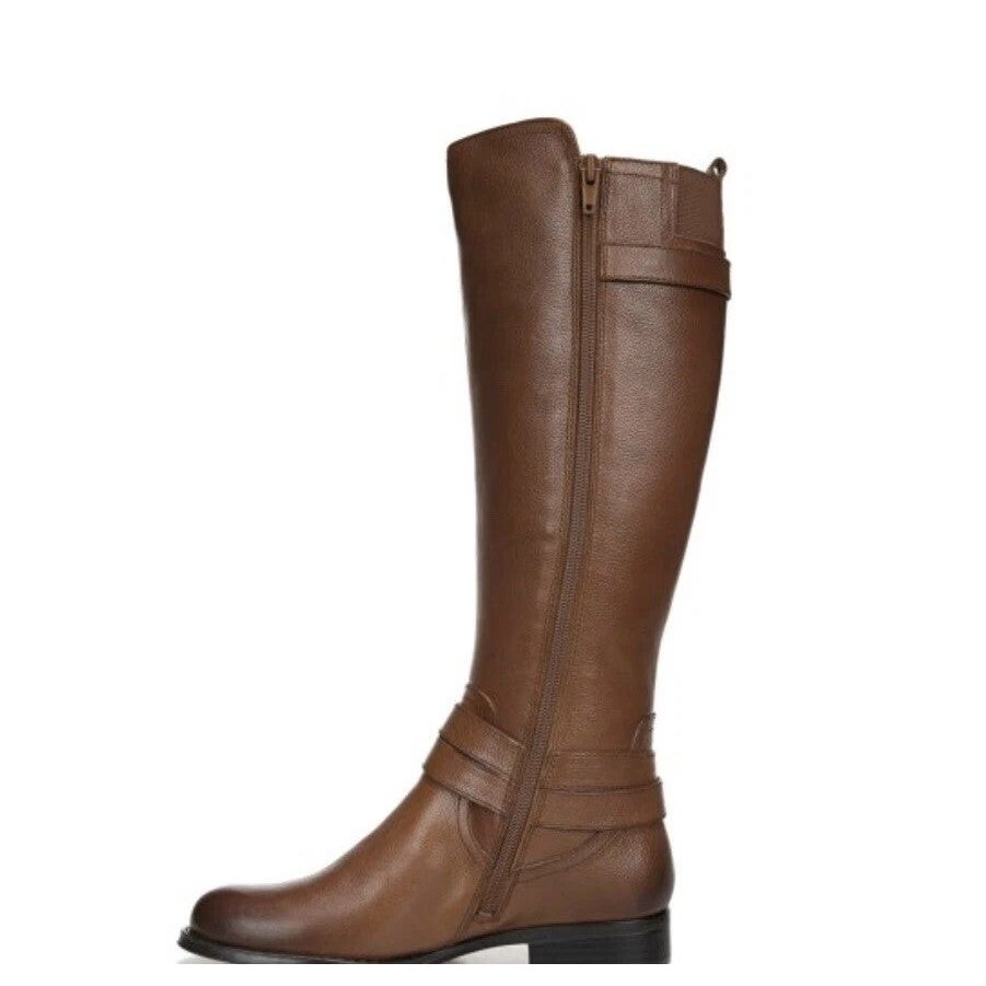 Naturalizer Womens June Knee High Riding Boots Size 10 EU 40 Brown Leather NWOB