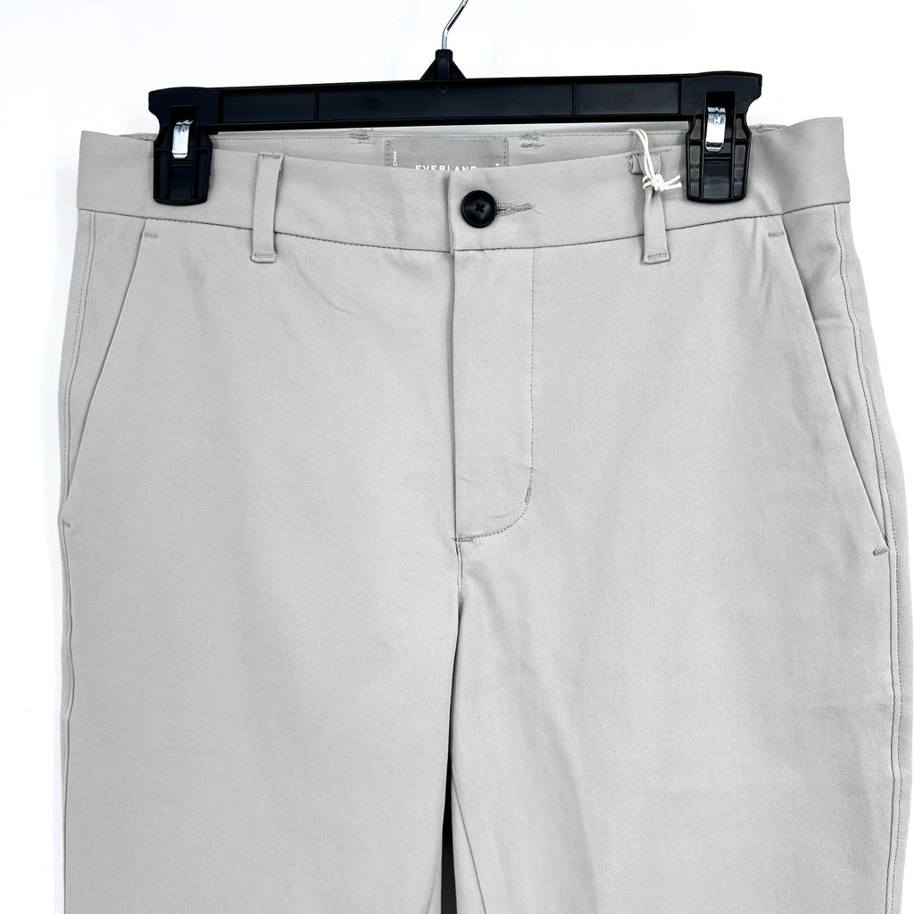 EVERLANE Men's The Performance Slim Chino Pants 29x34 Stone Light Gray NWT