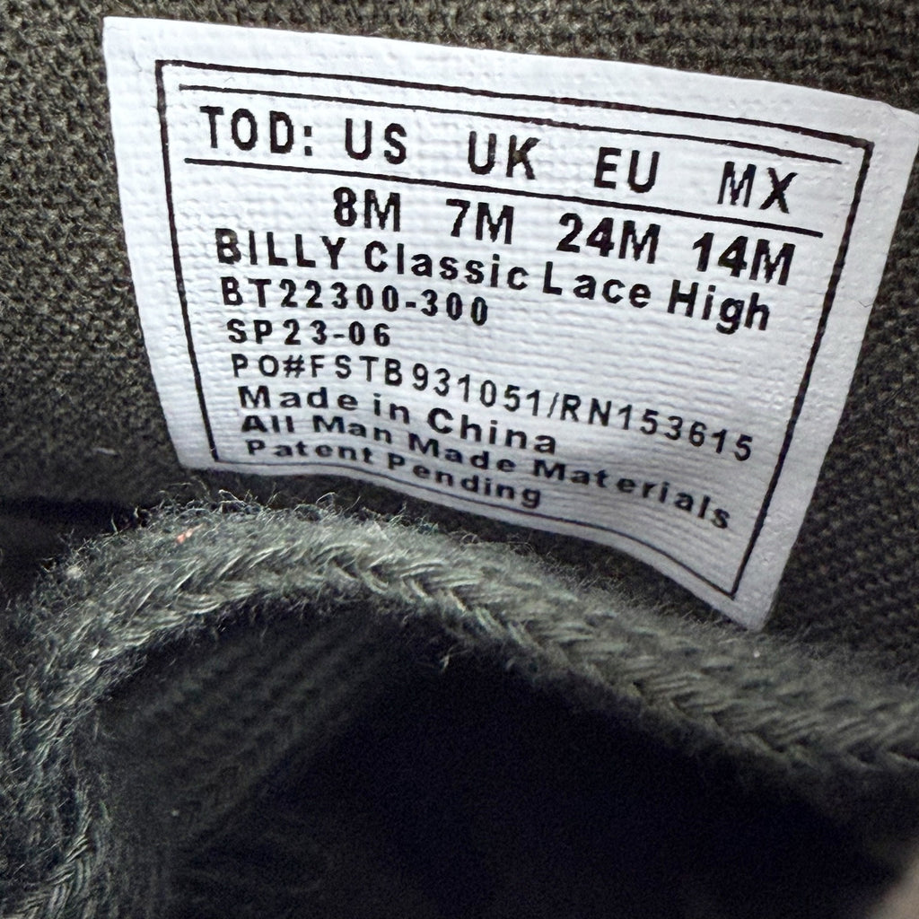 BILLY Footwear Toddler Kids High Top Sneakers US 8 M EU 24 Dark Green NIB