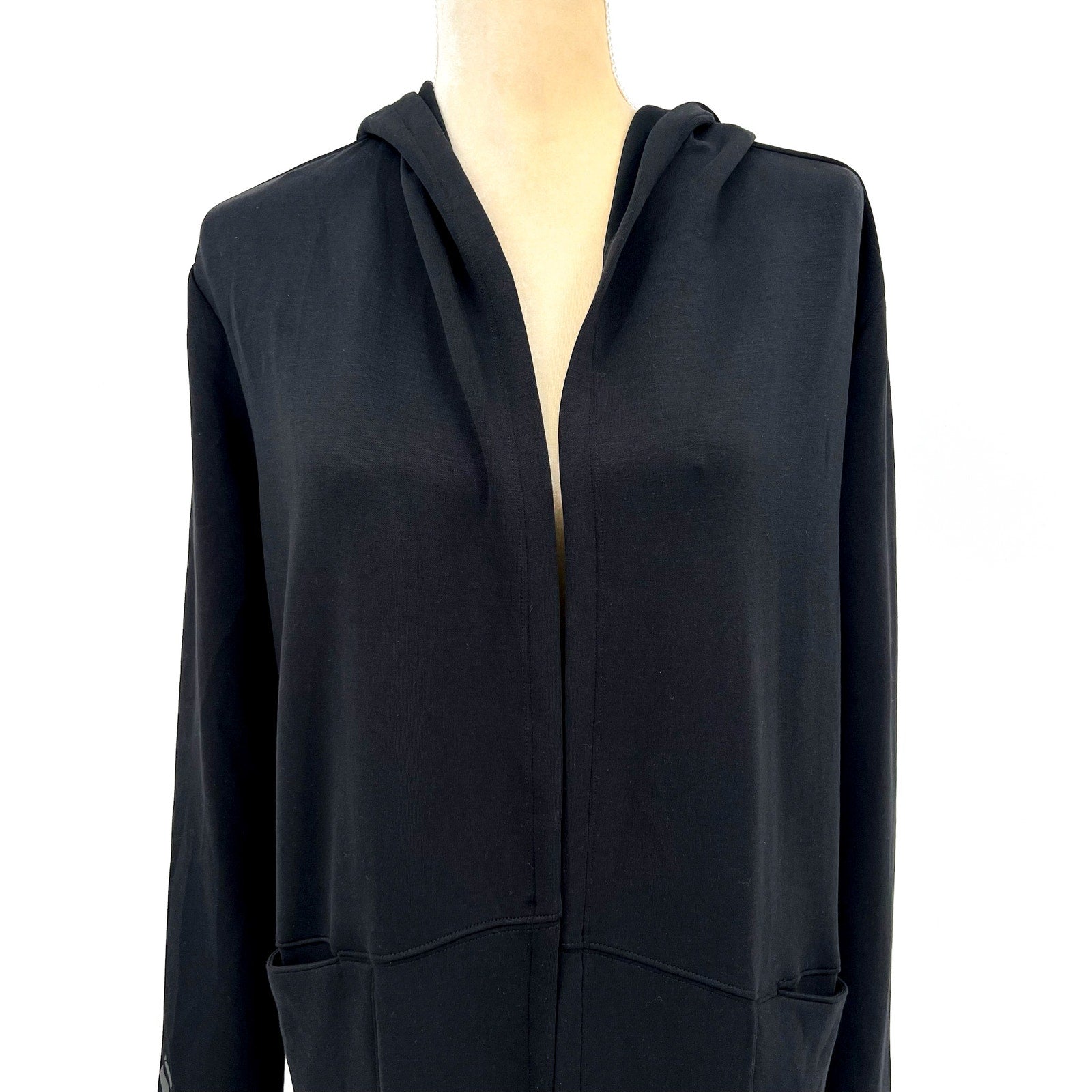 SKECHERS Women's Skechluxe Elevate Restful Hoodigan Jacket Medium Black NWT