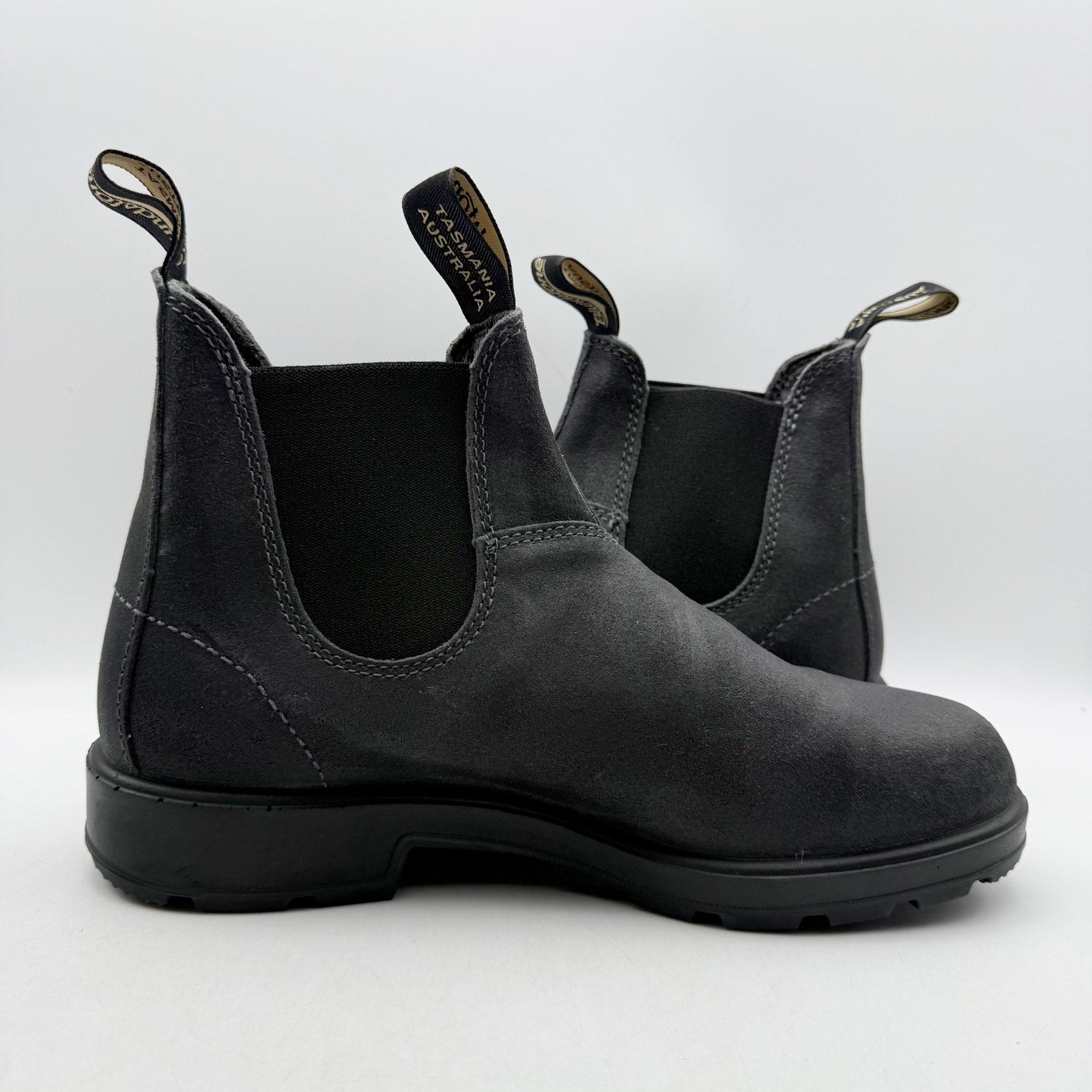 Blundstone Mens 1910 Chelsea Ankle Boots AUS 8 US 9 Grey Suede NIB
