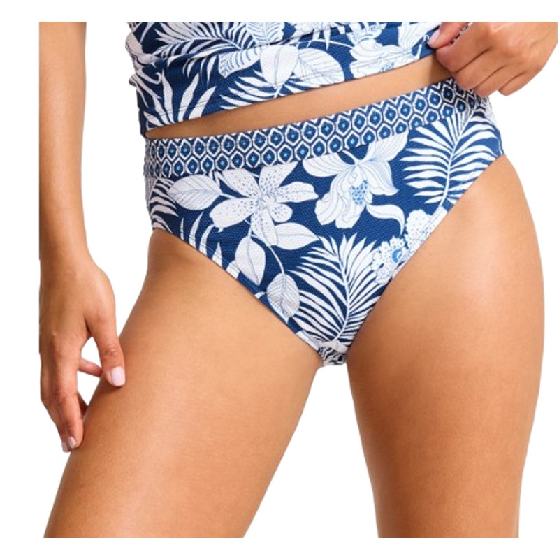 TOMMY BAHAMA Womens Island Cays Blooms Bikini Bottom Large Blue White NWT
