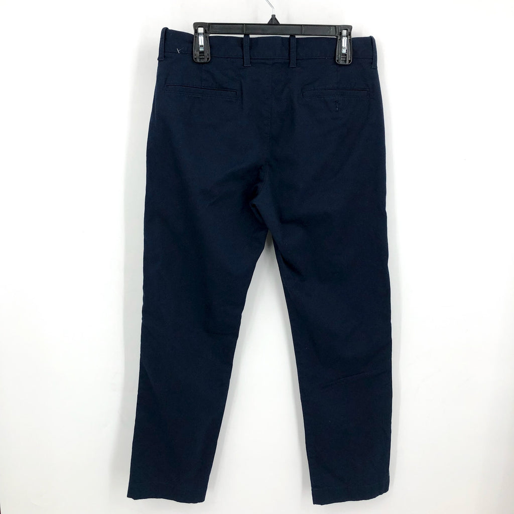 J.CREW Mens Straight-Fit Flex Chino Pants 31x30 Navy Blue Flat Front H3186 NWOT