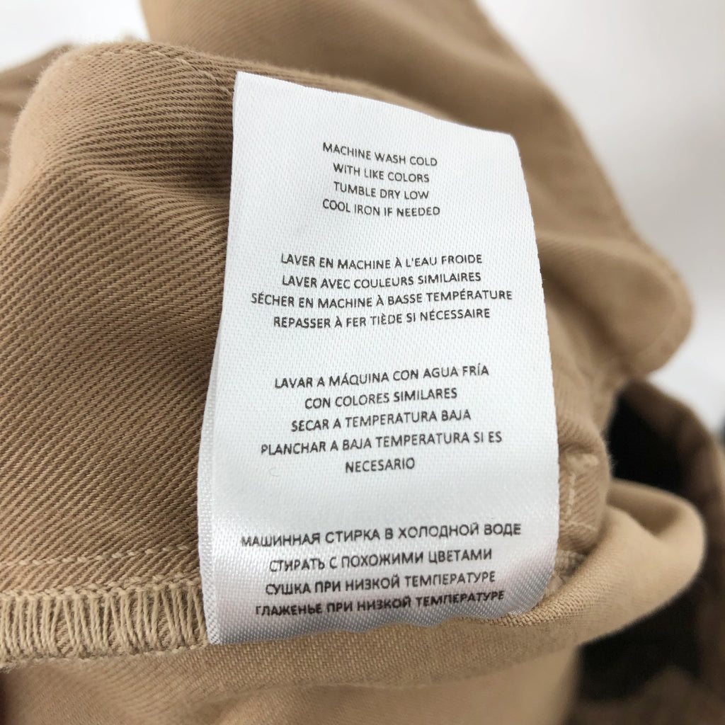 RE/DONE Womens 90s Loose Trousers Size 31 US 12 Tan High Waist Chinos Twill NWOT