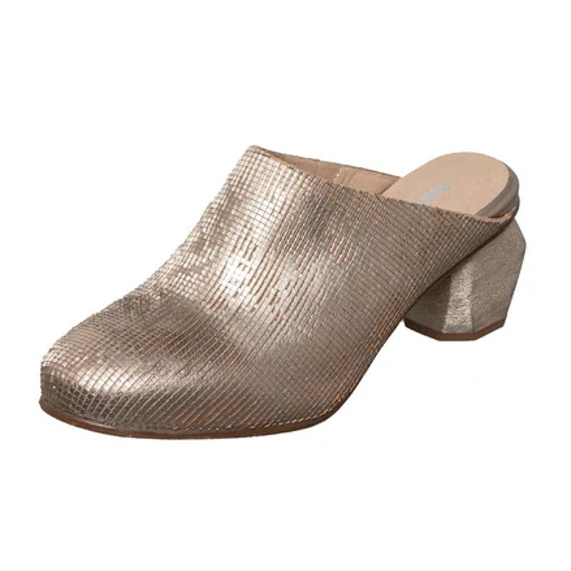 Antelope Womens Penni Mule Heels EU 41 US 10-10.5 Gold Leather NWOB
