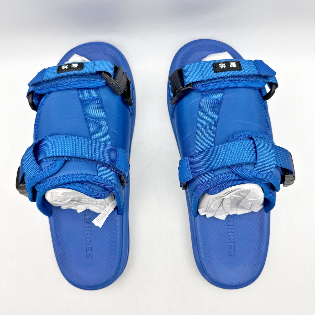 Seichi Mens Yoroi V2 Slide Sandals Size 10 EU 43 Cobalt Blue NIB