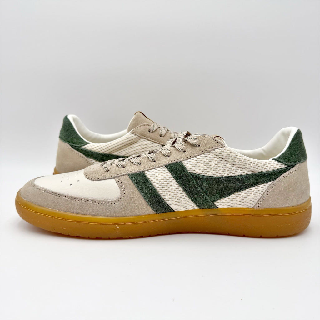 Gola Mens Hawk '83 Low Sneakers US 10.5 EU 43.5 Off White Green Suede NIB