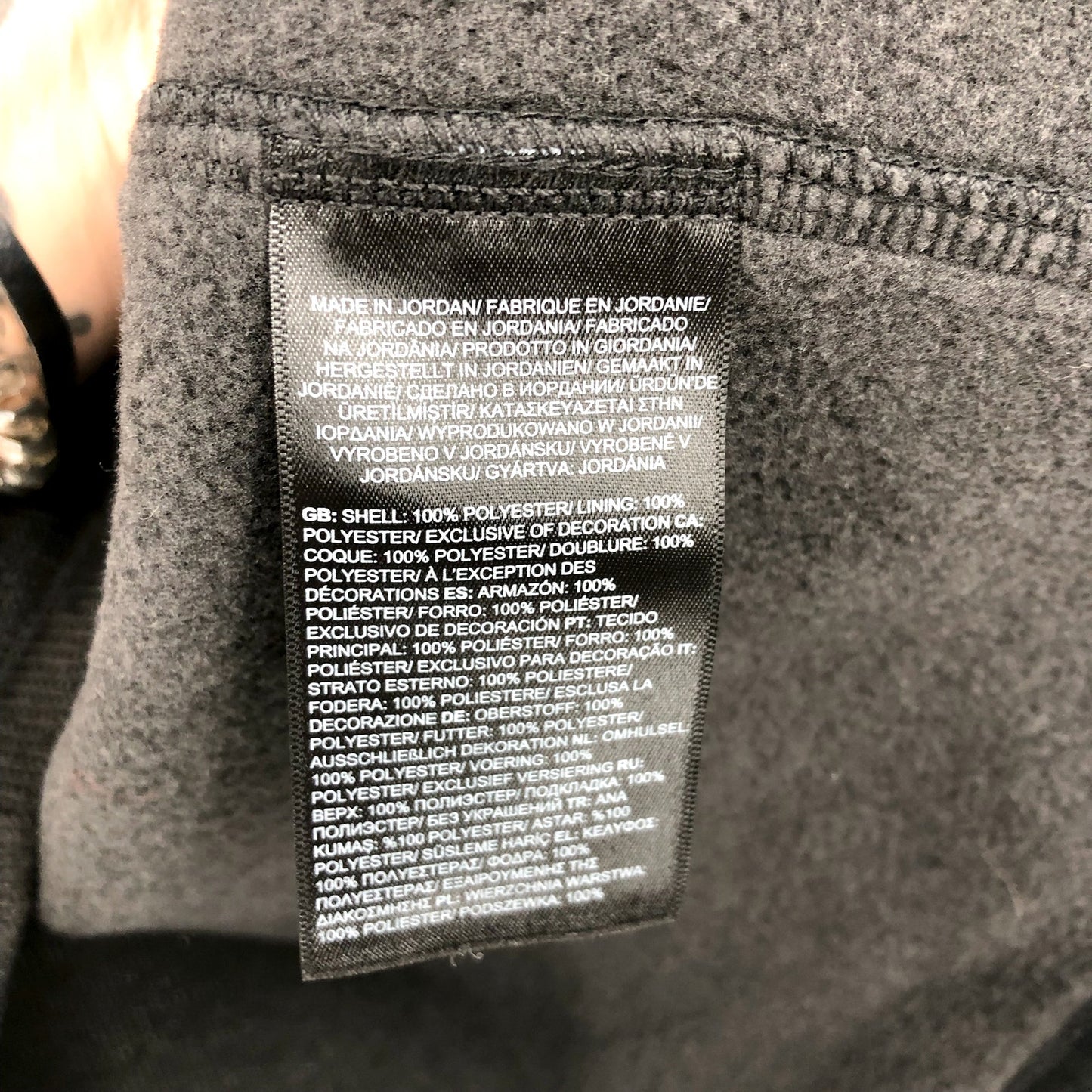 THE NORTH FACE Women Crescent 1/4 Zip Pullover Fleece Medium Black Heather NWT