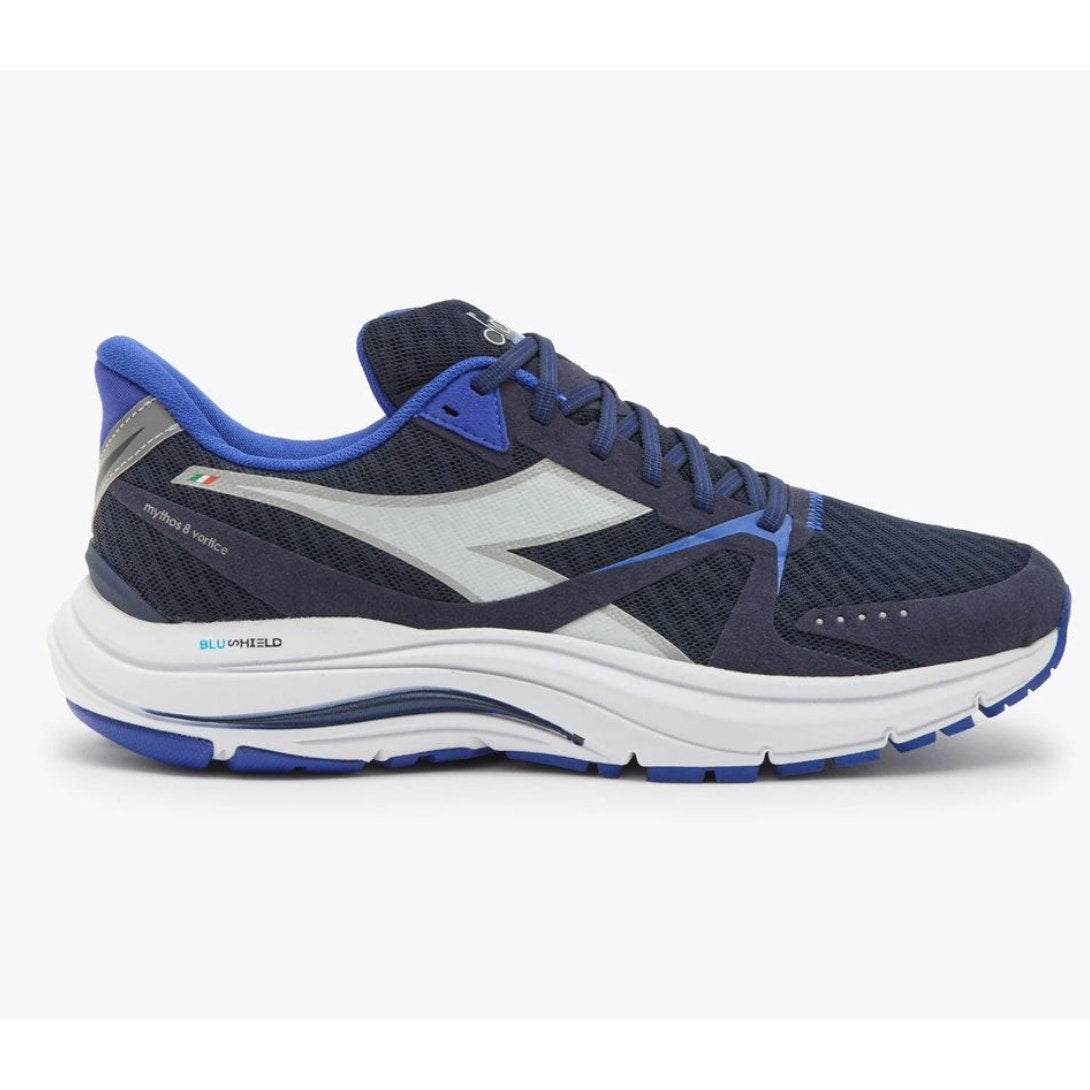 Diadora Men's Mythos Vortice 8 Sneaker Size 10 EU 43 Blue White NWOB