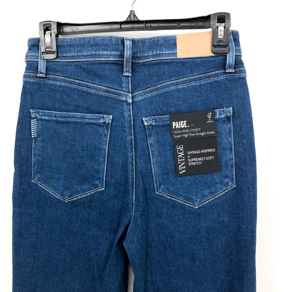 PAIGE Womens Ultra High Rise Cindy Jeans Size 27 California Wash Straight NWT