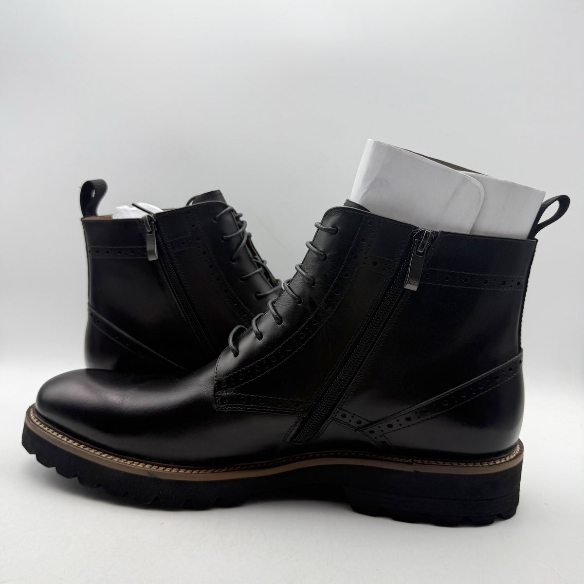 Vintage Foundry Co. Mens Blade Ankle Boots US 11 EU 44 Black Leather NIB