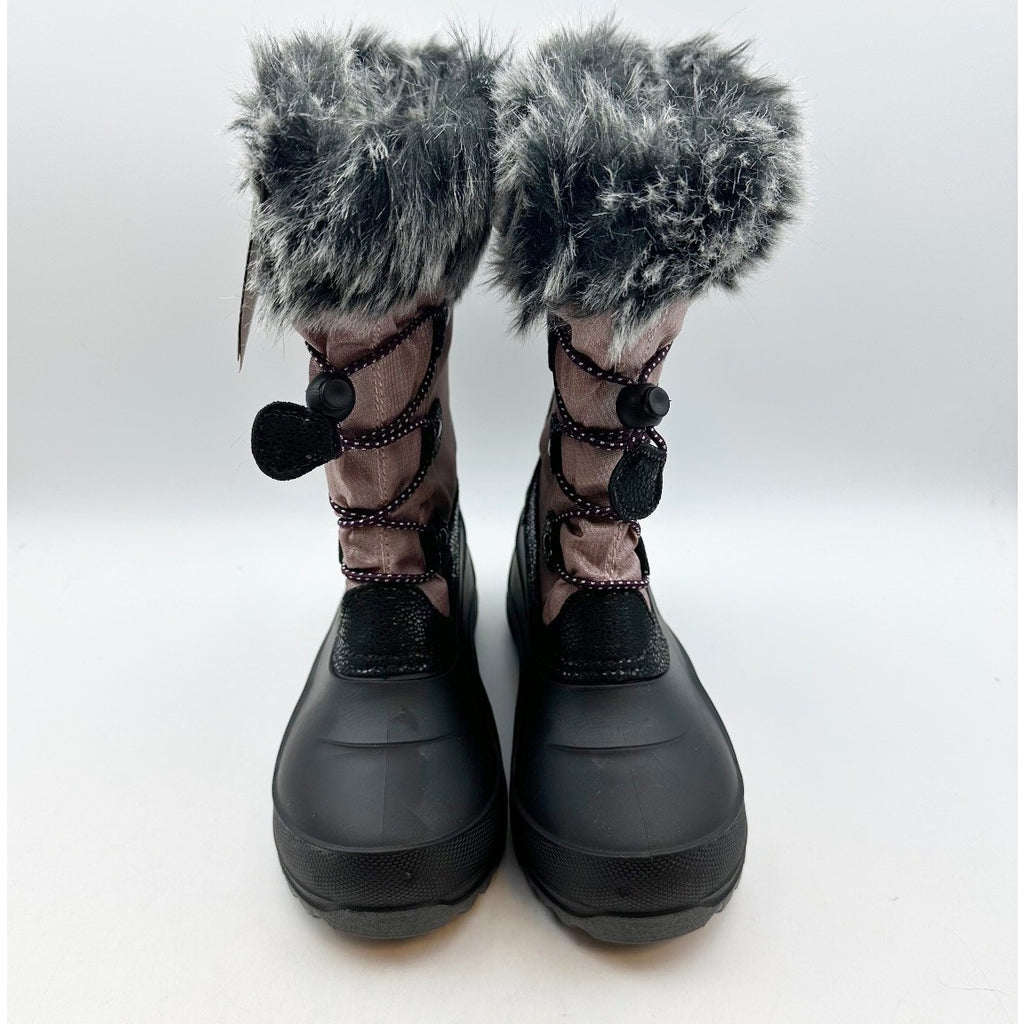 Kamik Kids Girls Powdery 3 Snow Boots Size 13 Light Pink Black Waterproof NWOB