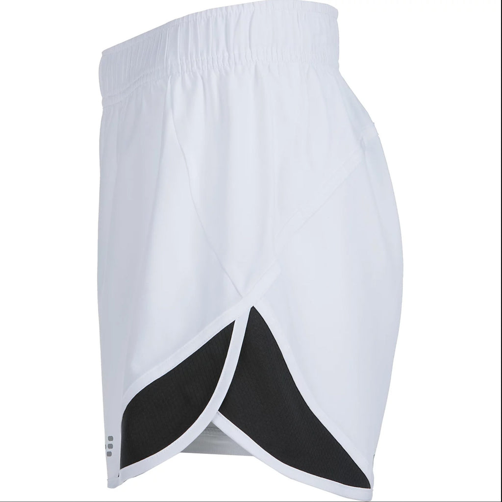 BCG Women's Running Shorts Size Large White Black Mesh NWOT