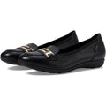 Mephisto Womens Electra Flats EU 38.5 US Size 8.5 Black Leather NIB