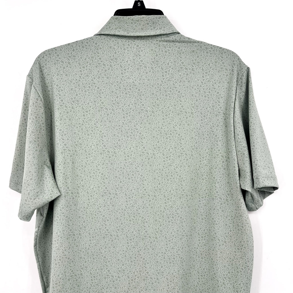 ADIDAS Mens Ultimate365 Mini Bunker Polo Shirt Medium Green Short Sleeve NWT