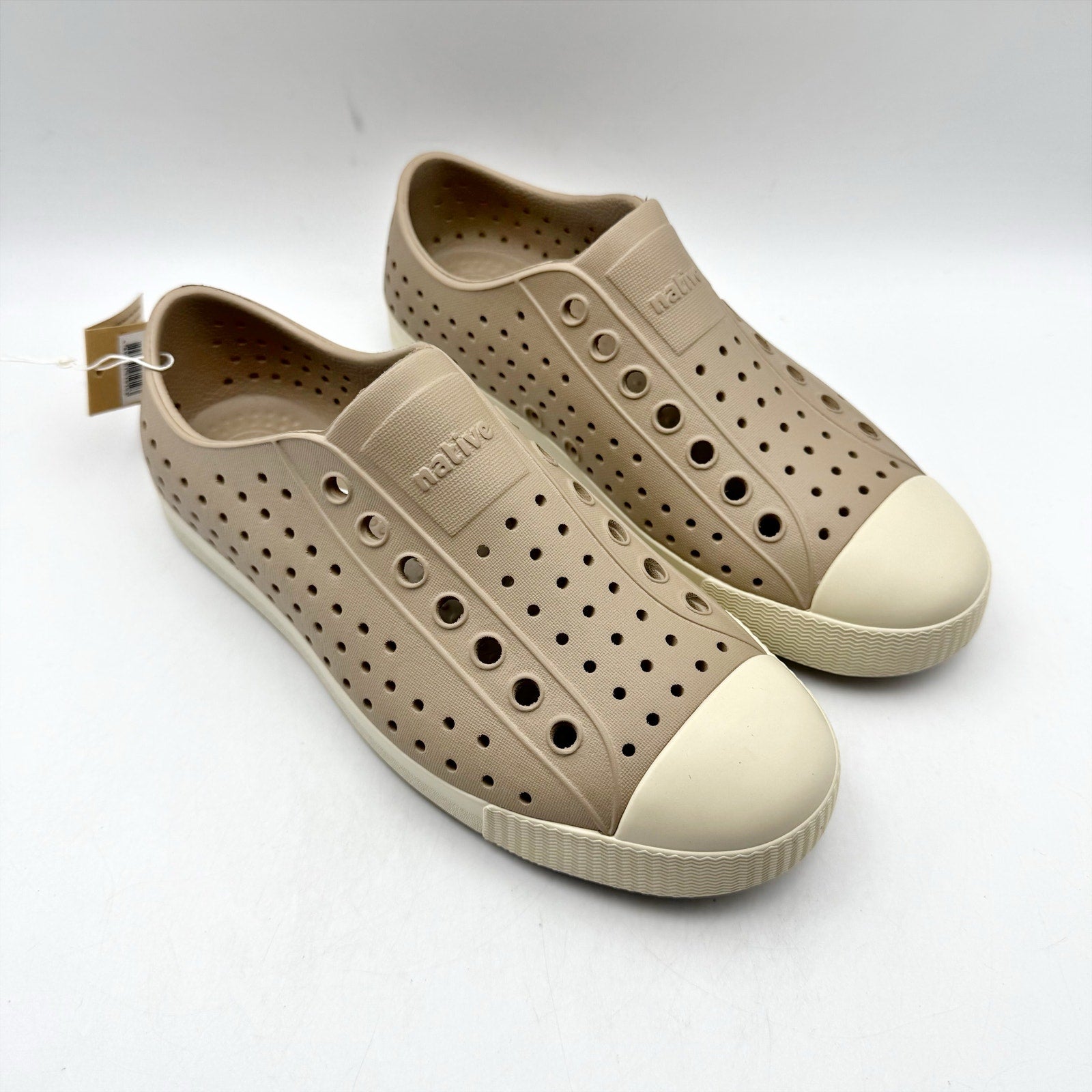 Native Unisex Jefferson Shoes Mens 3 Womens 5 Brown Tan EVA Slip On Sneakers NIB