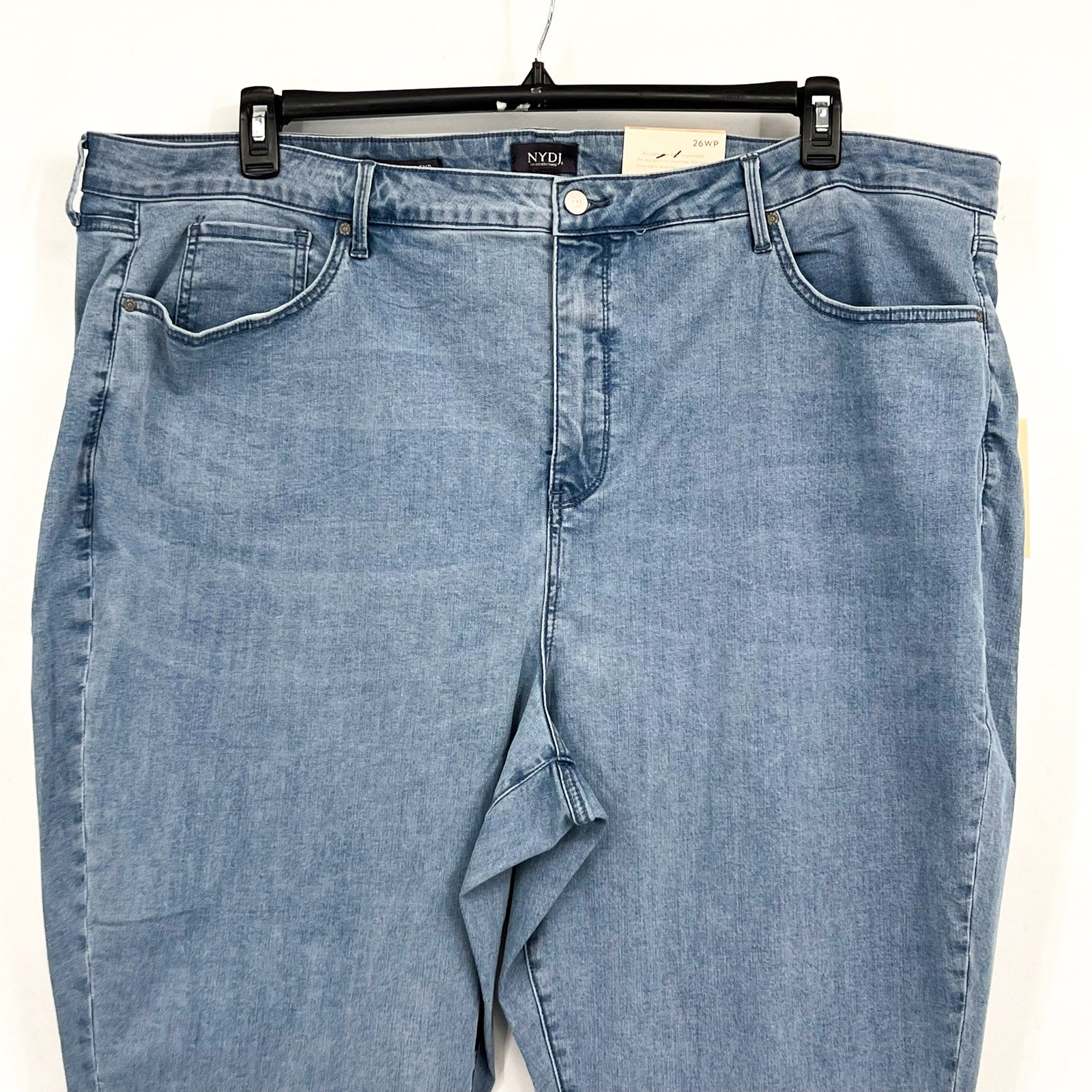 NYDJ Womens Margot Girlfriend Jeans Size 26W PETITE Kingston Blue NWT