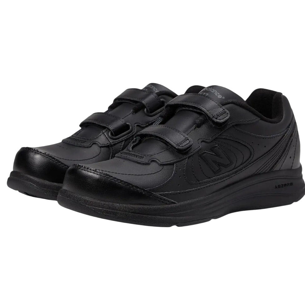 New Balance Womens 577 Walking Sneakers US 7 EU 37.5 Black Hook-and-Loop NIB