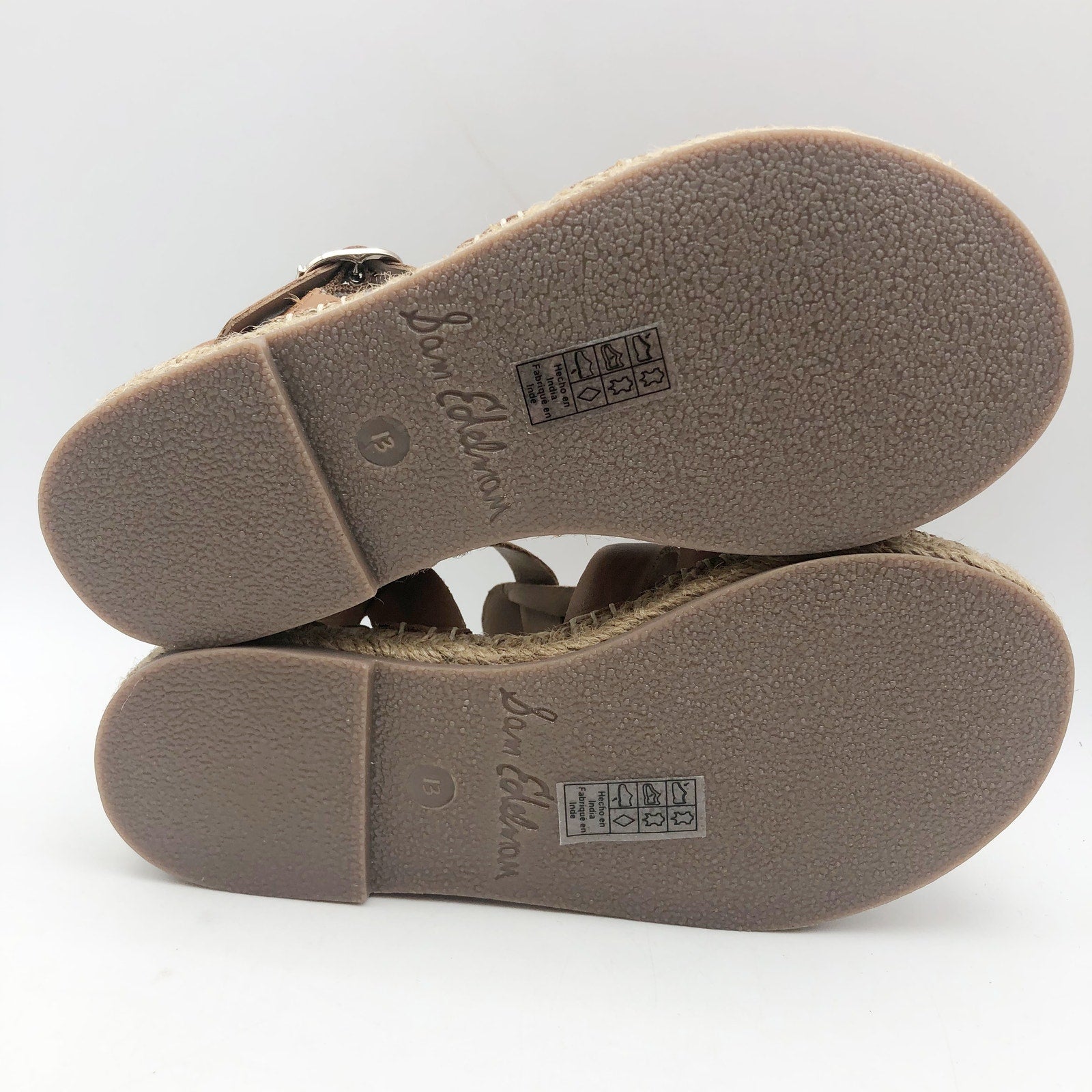 Sam Edelman Girls Kora Sandals US 13 EU 31 Brown Leather NIB