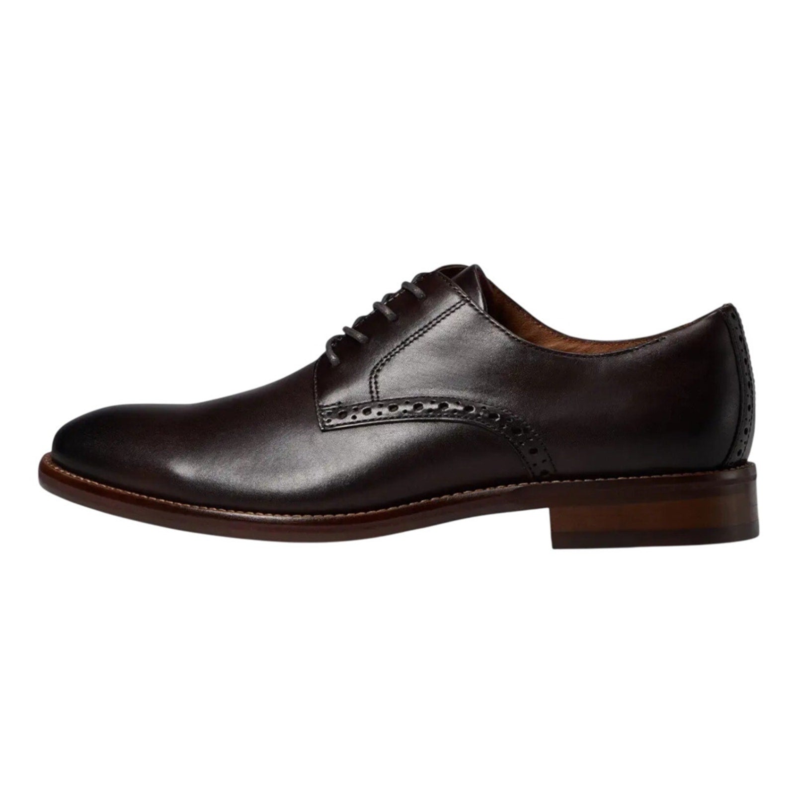 JOHNSTON & MURPHY Mens Conard 2.0 Dress Shoes US 13D Mahogany Brown Leather NIB
