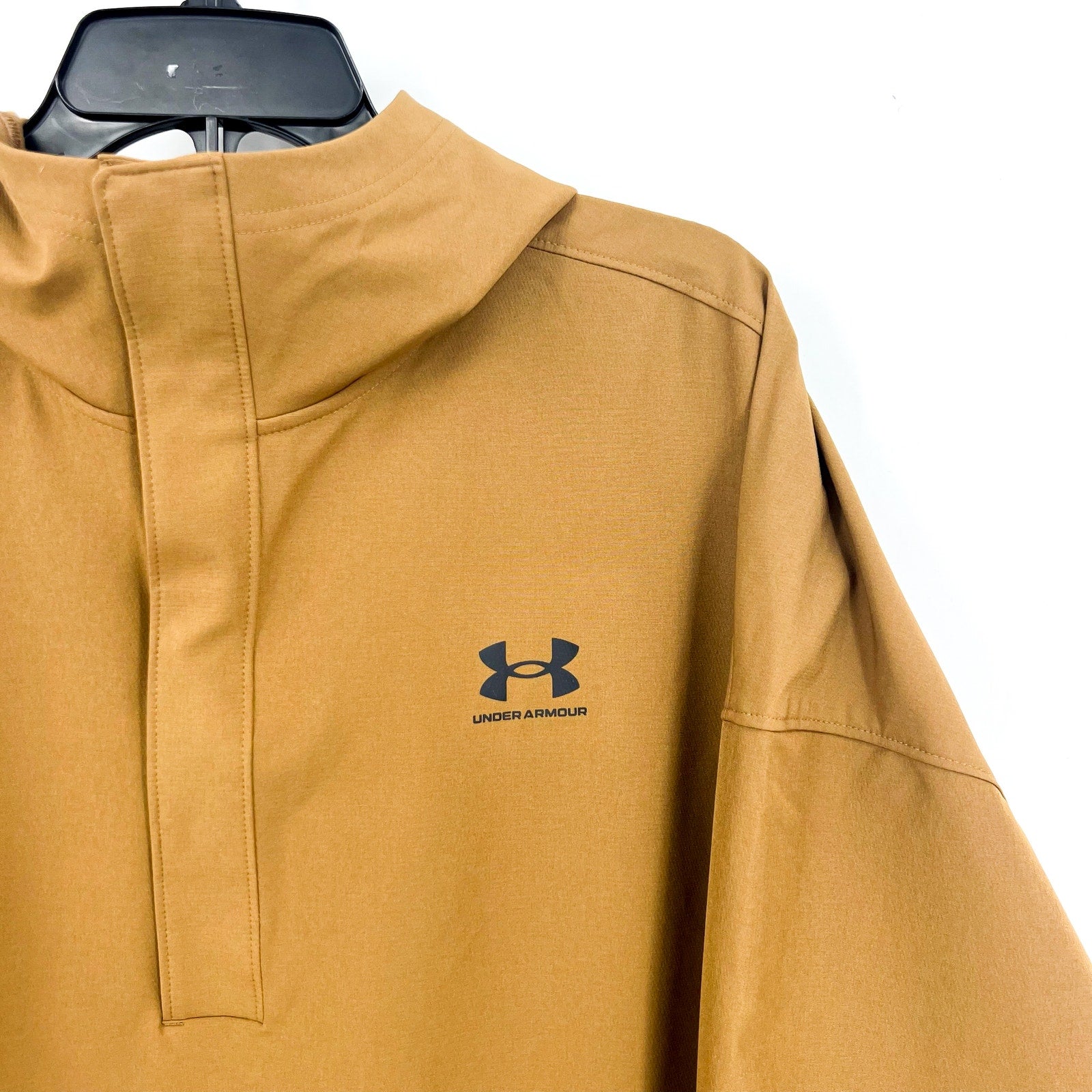 UNDER ARMOUR UA Vibe StormShell Jacket Hoodie Medium Tan Water Resistant NWOT