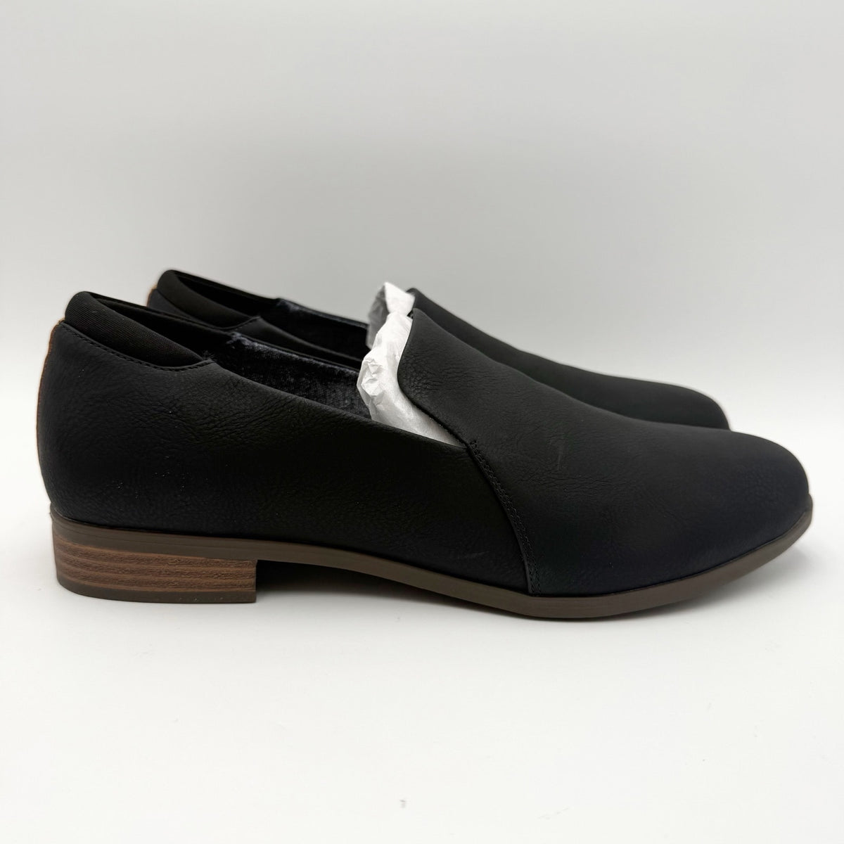 Dr. Scholls Womens Rate Loafers Size 11 Wide EU 42 Black Slip On NIB