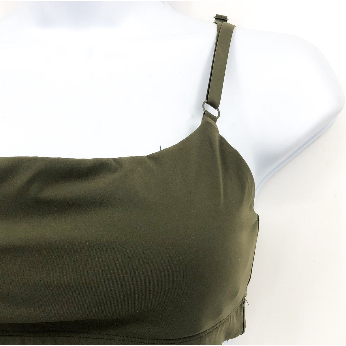 OUTDOOR VOICES SuperForm Zoom Sports Bra XS Green Tea Tree Double Strap NWT