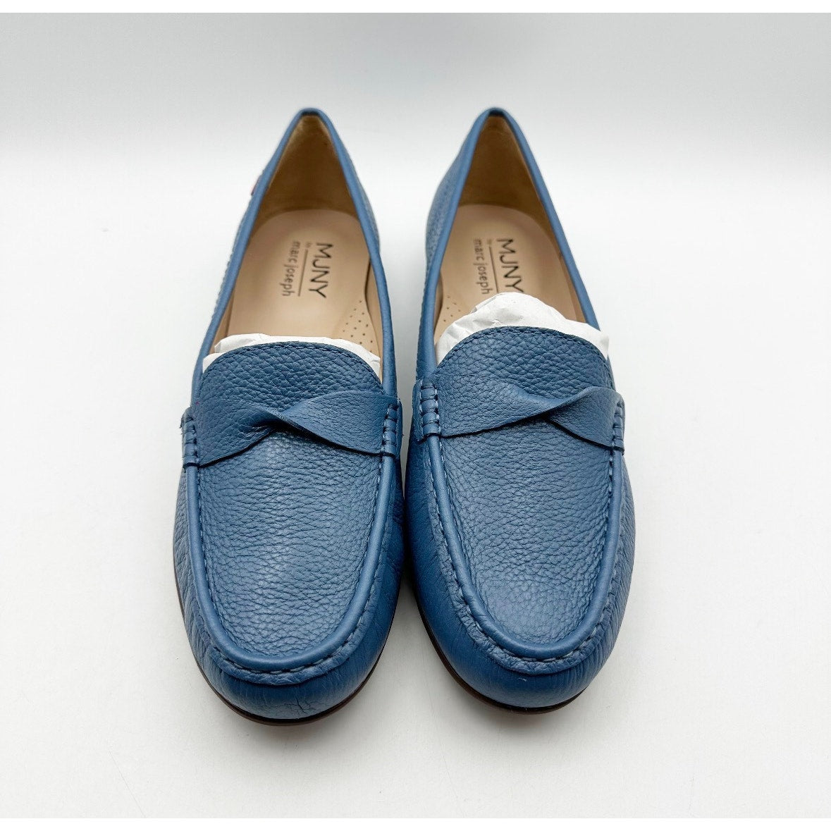 Marc Joseph New York Womens Beverley Road Loafers Size 10 EU 41 Blue Leather NIB