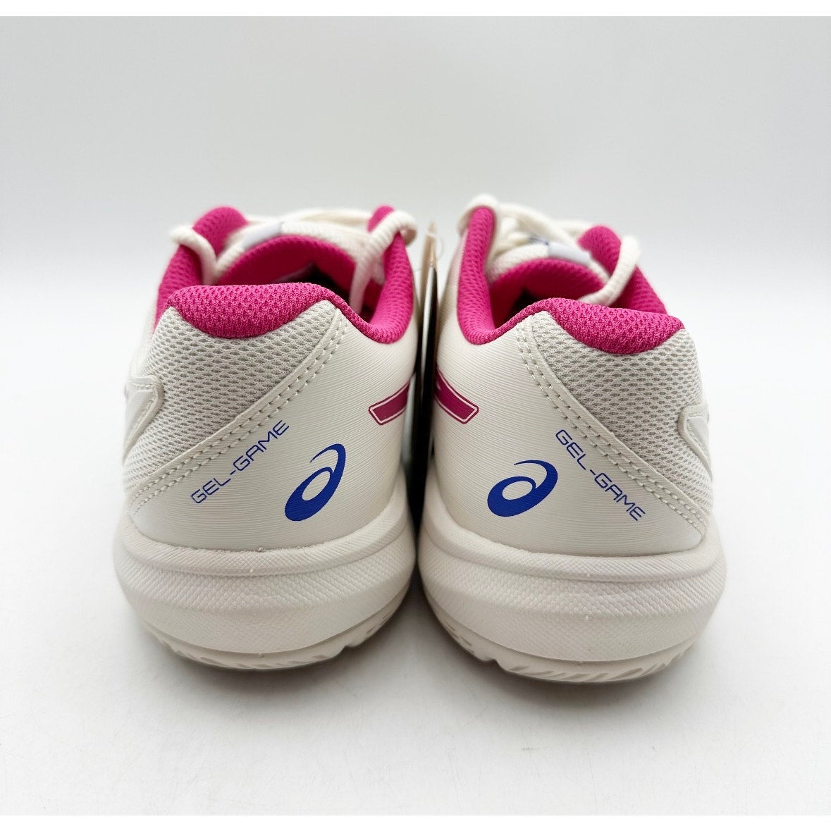 ASICS Kids Gel-Game Grade School Athletic Shoes US 4 White Pink Tennis Court NIB