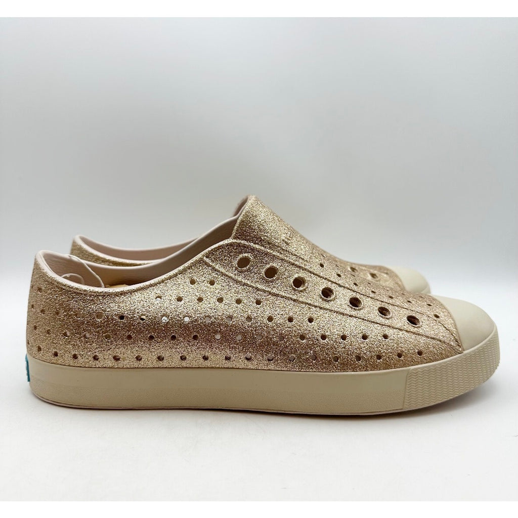 NATIVE Men's Jefferson Slip On Shoes Size 10 Rock Salt Bling Rose Gold NWOB